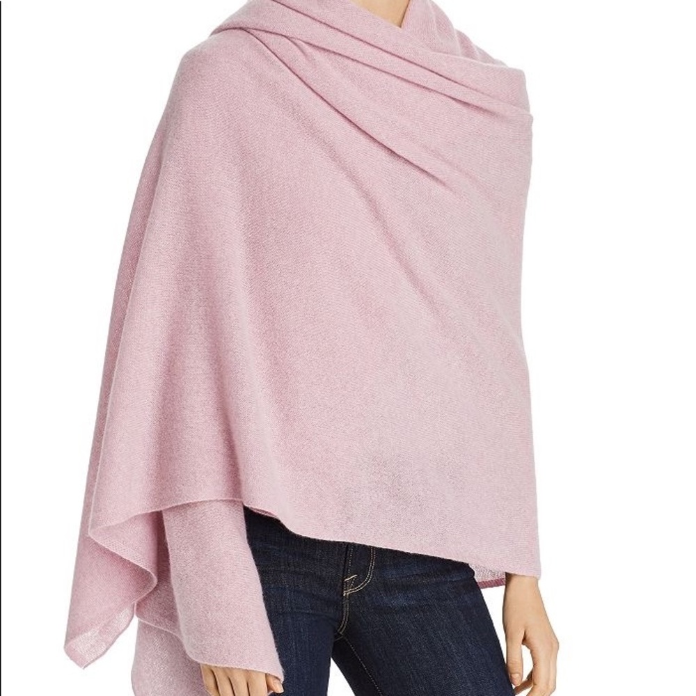 C By Bloomingdale's Cashmere Travel Wrap - 100% Exclusive In Marled Pink.